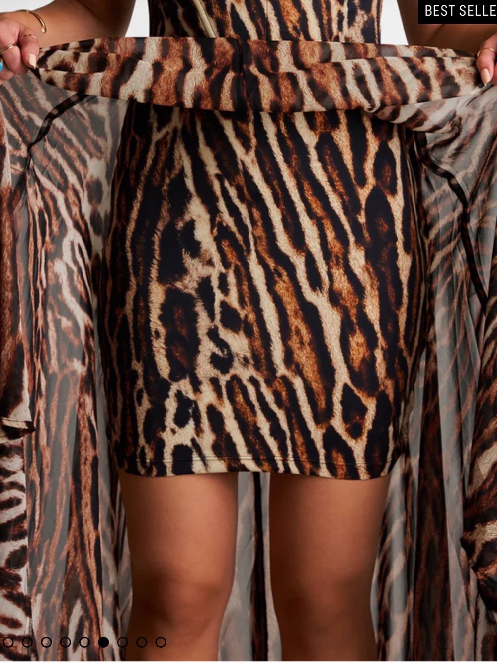 Leopard Print Corset Maxi Dress - SEXY AS HELL - Picture 5 of 6